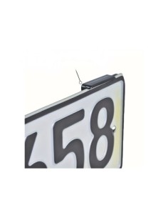 Extra Slim Black License Plate Holder Set 4pcs 2