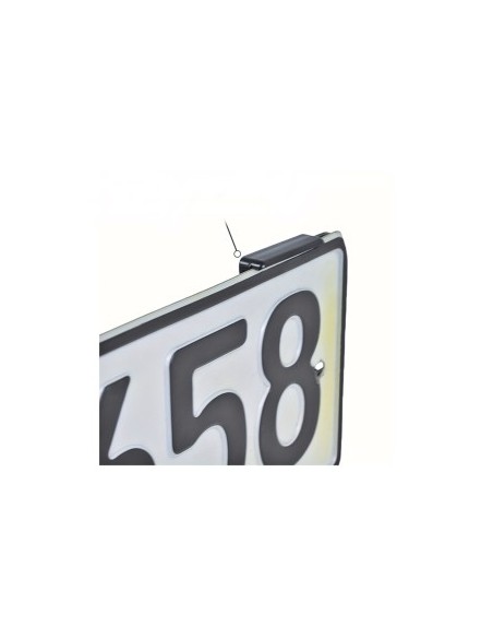 Set suport numar inmatriculare auto Extra Slim Negru 4buc