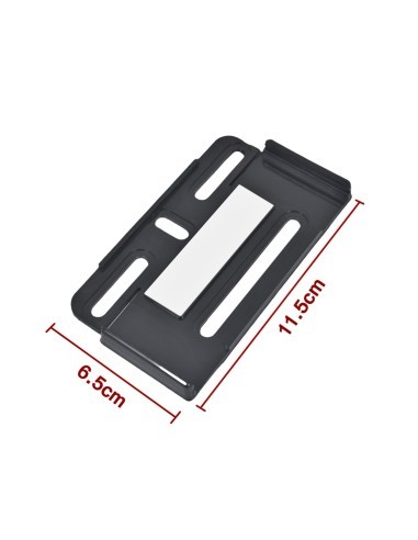 Extra Slim Black License Plate Holder Set 4pcs