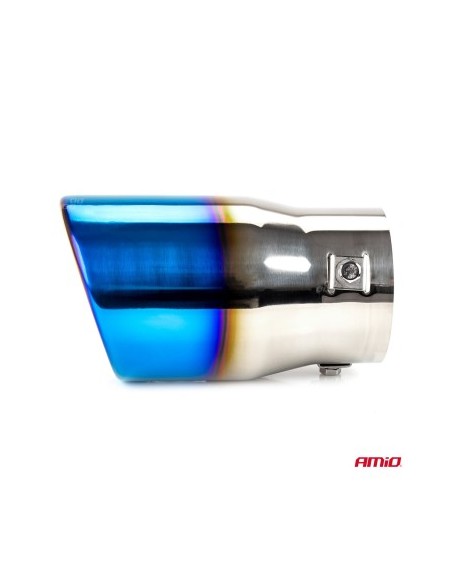 Stainless steel exhaust tip ornament 48-65mm, Length 150mm