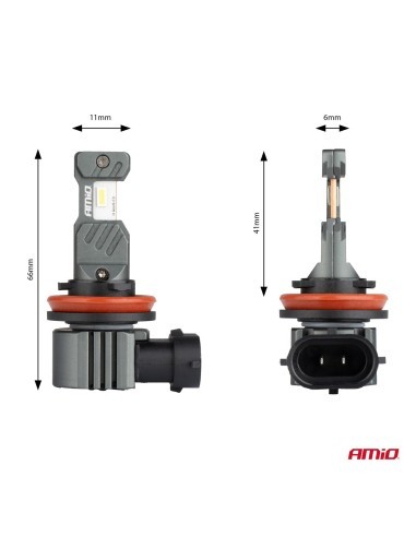 Set of 2 car LED lights H8, H9, H11, H16,...
