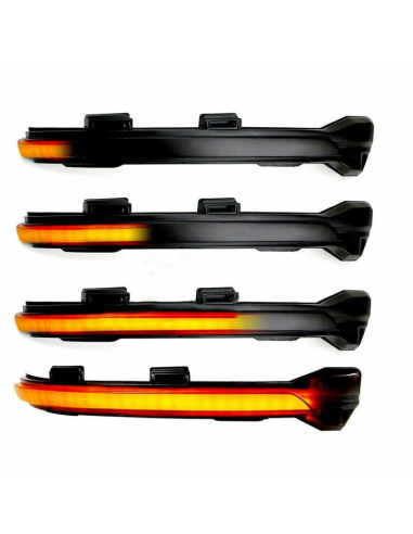 Set of 2 Dynamic Smoke LED Mirror Indicators...