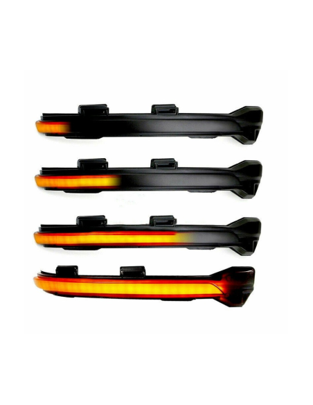 Set of 2 Dynamic Smoke LED Mirror Indicators for VW Golf VII, Touran 2, Jetta MK7