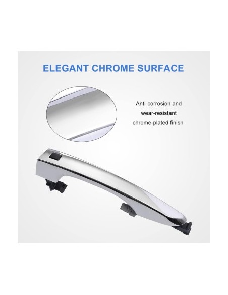 Left Front Door Handle Keyless Entry with Button, Smart Key for Hyundai Tucson 3 2015-2020