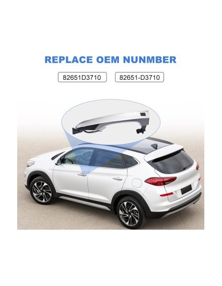 Left Front Door Handle Keyless Entry with Button, Smart Key for Hyundai Tucson 3 2015-2020