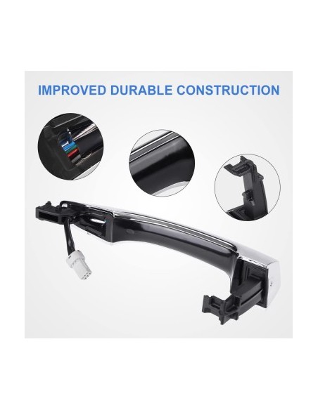 Left Front Door Handle Keyless Entry with Button, Smart Key for Hyundai Tucson 3 2015-2020