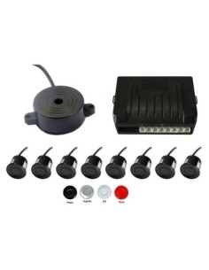 Front and rear parking sensors with 8 sensors and audible...