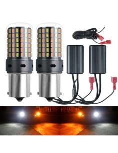 Σετ 2 x PY21W BAU15S με διπλό χρώμα Σηματοδότηση κίτρινη...