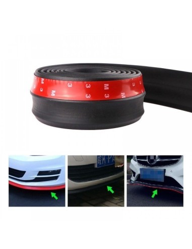 Black rubber extension bar, front, rear or side...