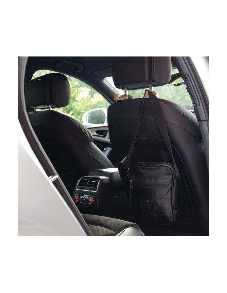 Car Headrest Hook Support Set, 2 pieces, black color