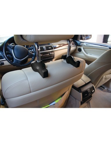 Car Headrest Hook Support Set, 2 pieces, black...