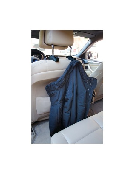 Car Headrest Hook Support Set, 2 pieces, black color