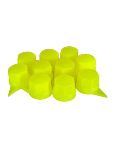 Set of 10 Plastic Caps for Wheel Valve with...