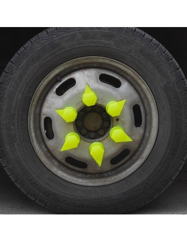 Set of 10 Plastic Caps for Wheel Valve with...