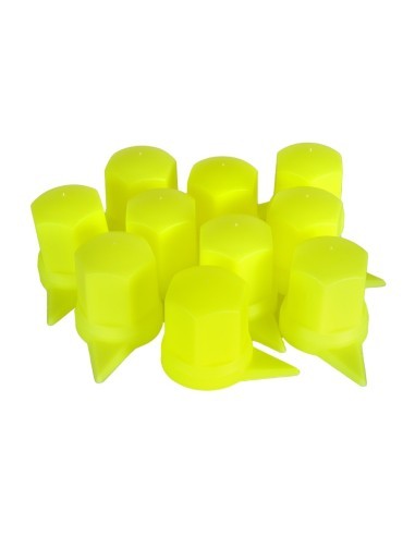 Set of 10 Plastic Caps for Wheel Valve with...