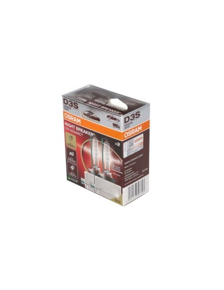 Set of 2 Xenon Bulbs D3S Osram Xenarc 42V Night Breaker Laser +220%