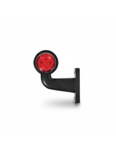 LED Marker Lamp With Arm 12Smd White, Red, 12-24V, Left