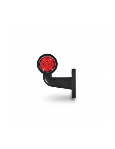 LED Marker Lamp With Arm 12Smd White, Red, 12-24V, Left