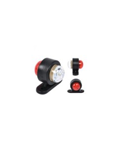 LED Jelzőlámpa Fehér, Piros, 12-24V, 40x50mm