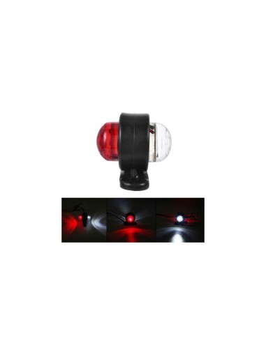 LED Marker Light White, Red, 12-24V, 40x50mm
