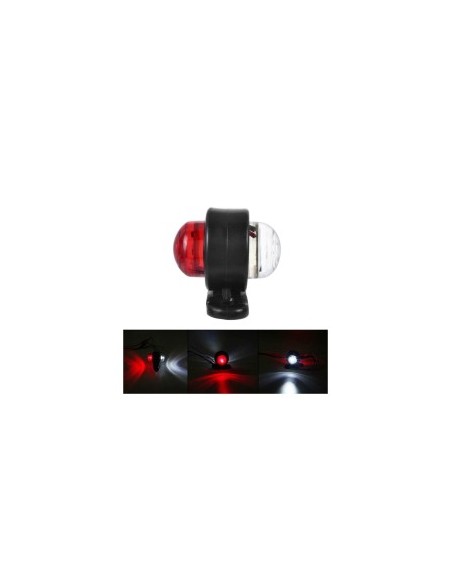 LED Marker Light White, Red, 12-24V, 40x50mm