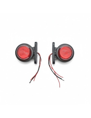 Side Marker Light LED White, Red, 12-24V, 48mm