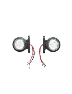 Side Marker Light LED White, Red, 12-24V, 48mm 2