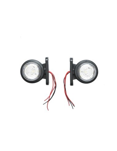 Side Marker Light LED White, Red, 12-24V, 48mm