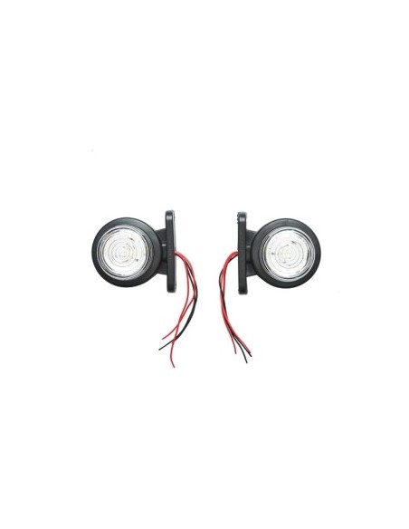 Side Marker Light LED White, Red, 12-24V, 48mm
