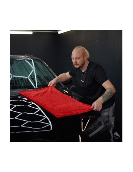 Ultra Absorbent Car Towel Chemicalworkz Shark Twisted Loop Towel, 1400GSM red 40x40 cm