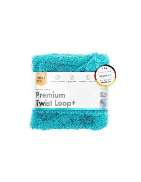 Πετσέτα αυτοκινήτου ultra absorbant Chemicalworkz Premium Twist Loop Towel, 1600GSM τουρκουάζ 40x40 cm