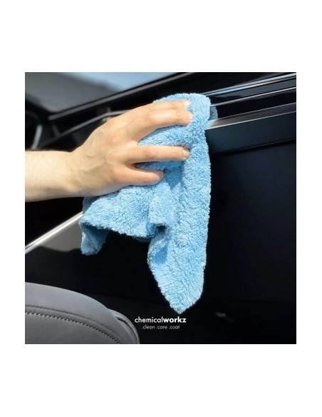 Prosop auto fin Chemicalworkz Edgeless Soft Touch Towel, 500 GSM, 40x40 cm Bleu