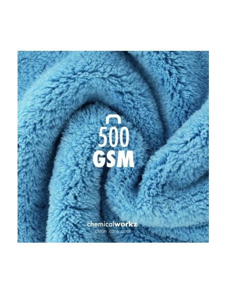 Prosop auto fin Chemicalworkz Edgeless Soft Touch Towel, 500 GSM, 40x40 cm Bleu
