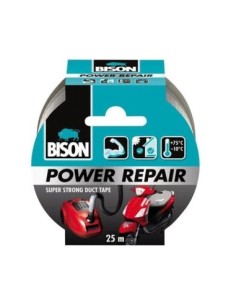 Textured Adhesive Tape Bison Power Repair Gray 50mm x 25m