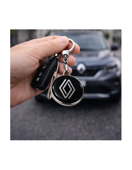 Premium keychain dedicated to Renault, Black