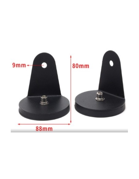 Set 2 magnetic mounts for LED Bar, strength 80kg, diameter 88mm, screw M8