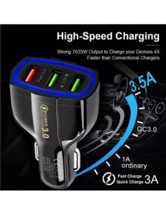 Автомобилно зарядно 12-24V Fast Charge с USB порт,... 2