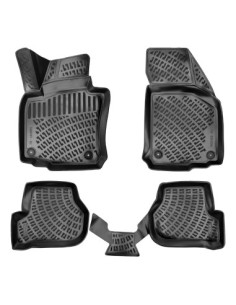 Rubber mat set type tray for Skoda Octavia II 2004-2013