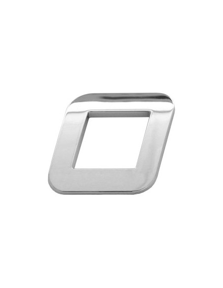 3D Car Ornament Number 0 26 MM Chrome
