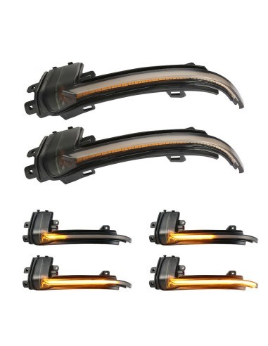 Set of 2 Dynamic LED Mirror Indicators for Audi...