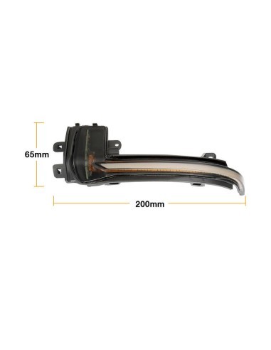 Set of 2 Dynamic LED Mirror Indicators for Audi...