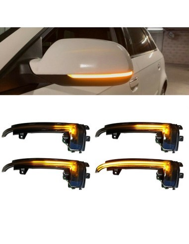 Set of 2 Dynamic LED Mirror Indicators for Audi...