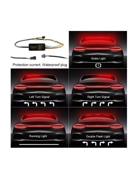 Red LED Strip for Rear with Signal, Brake, and Position 103cm