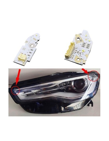 Right LED module repair DRL headlight for Audi A6 C7 facelift 2014-2018 - 197762-02 / ST4594J Right