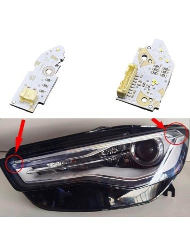 Left LED module repair DRL headlight for Audi...