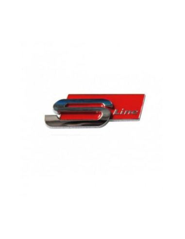 Self-Adhesive Audi S line Red Emblem