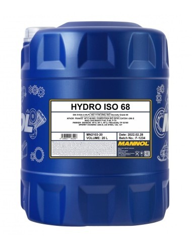 Hydraulic Oil MANNOL HYDRO ISO 68 HM 20L