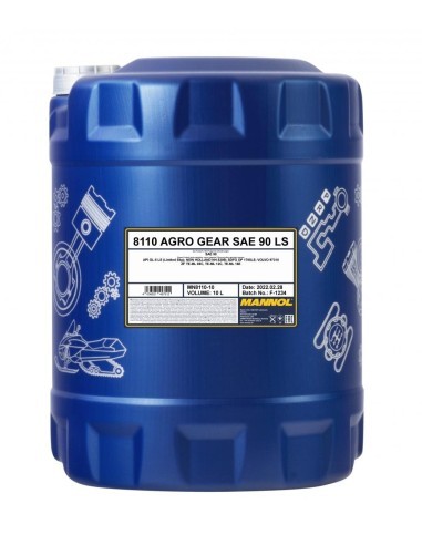 Λάδι Μετάδοσης MANNOL Agro Gear 90 Ls 10L