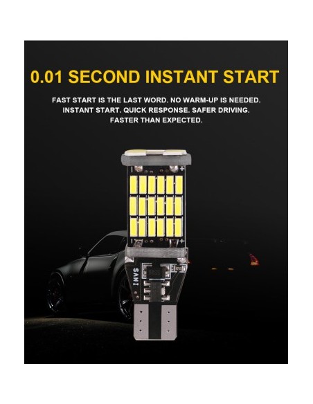 Auto LED Canbus W16W, T15, 45 Smd 4014 12V