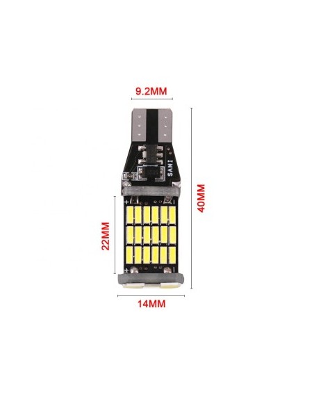 Led Auto Canbus W16W, T15, 45 Smd 4014 12V